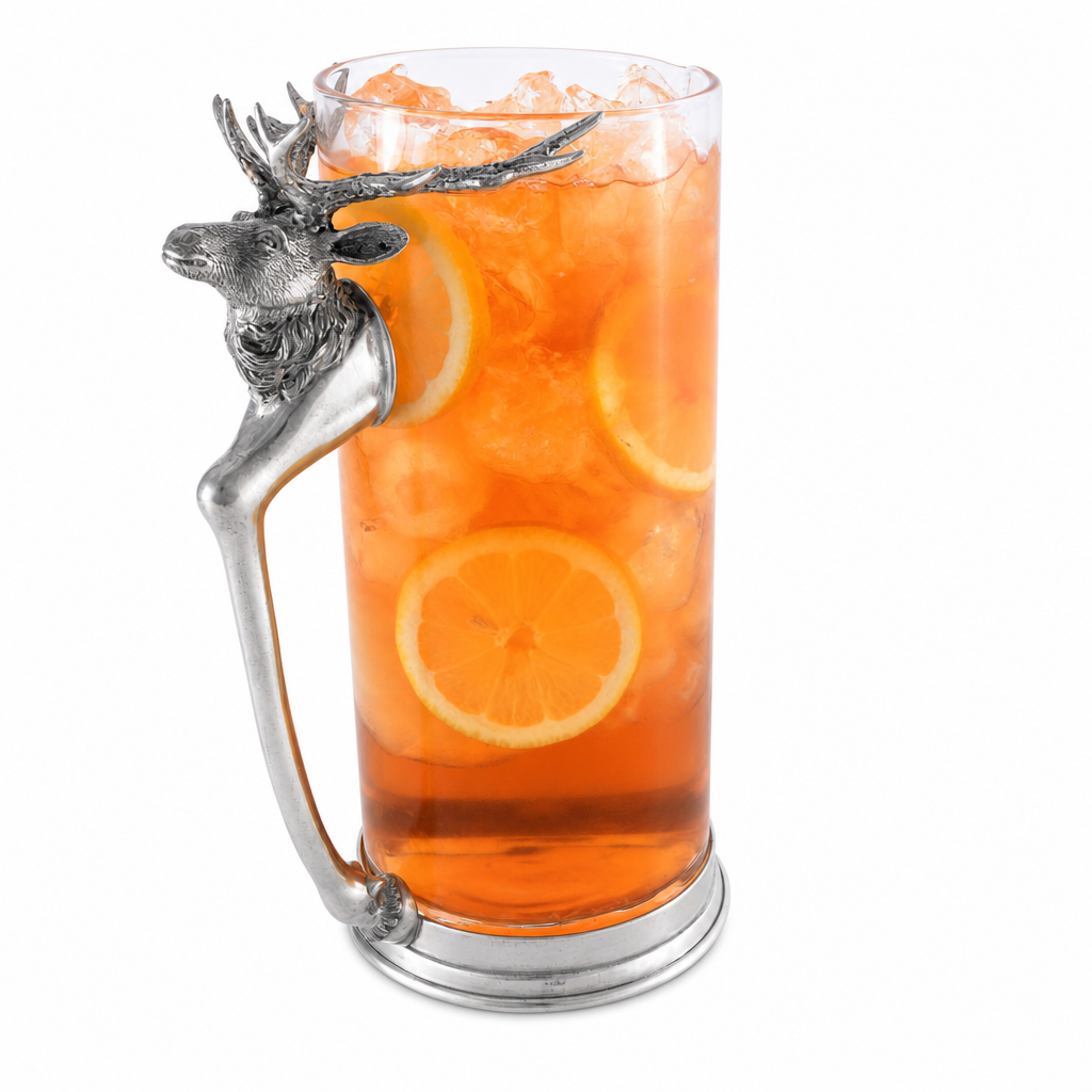 Deer Glass Pitcher in Lodge Style