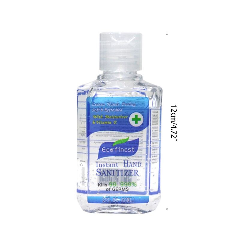 Hand Sanitizer Gel,Kills 99.99% Germs,Long-lasting Anti-Bacterial Quick Drying Liquid Hand Soap,No Water Required 60ML
