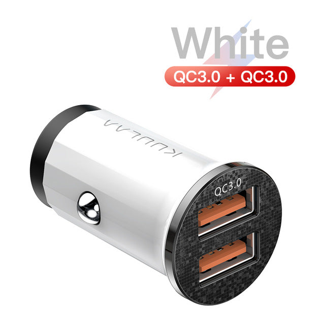 KUULAA Quick Charge 4.0 48W QC PD 3.0 Car Charger for Samsung S10 9 Fast Car Charging for Xiaomi iPhone Mobile Phone USB Charger