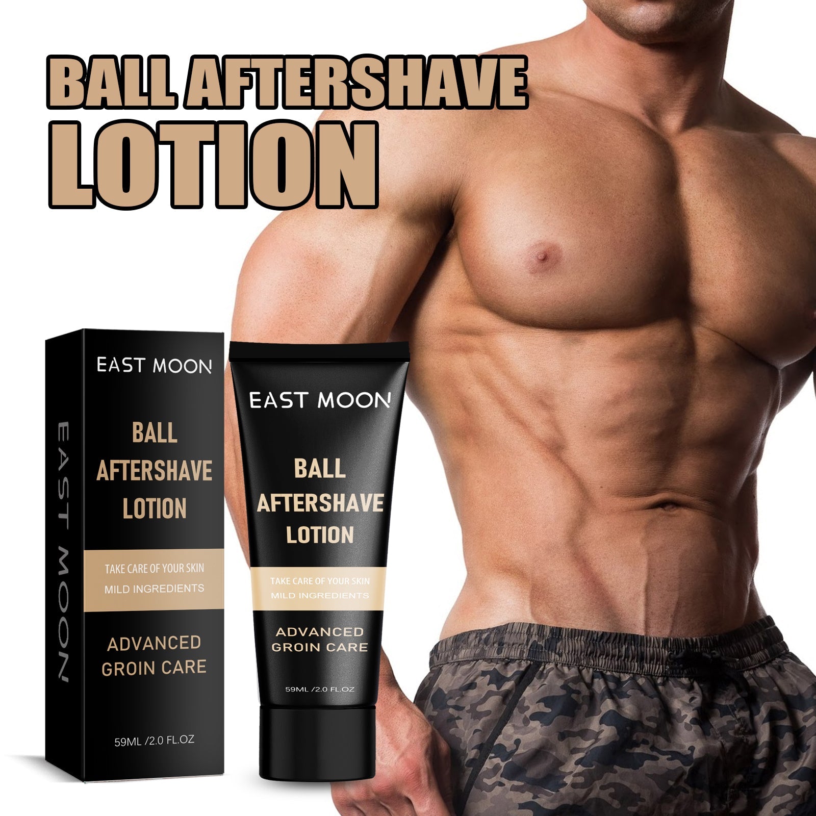 EAST MOON Men's Care Cream Relieves Dryness And Redness Moisturizing Skin Cleansing Body Care Cream