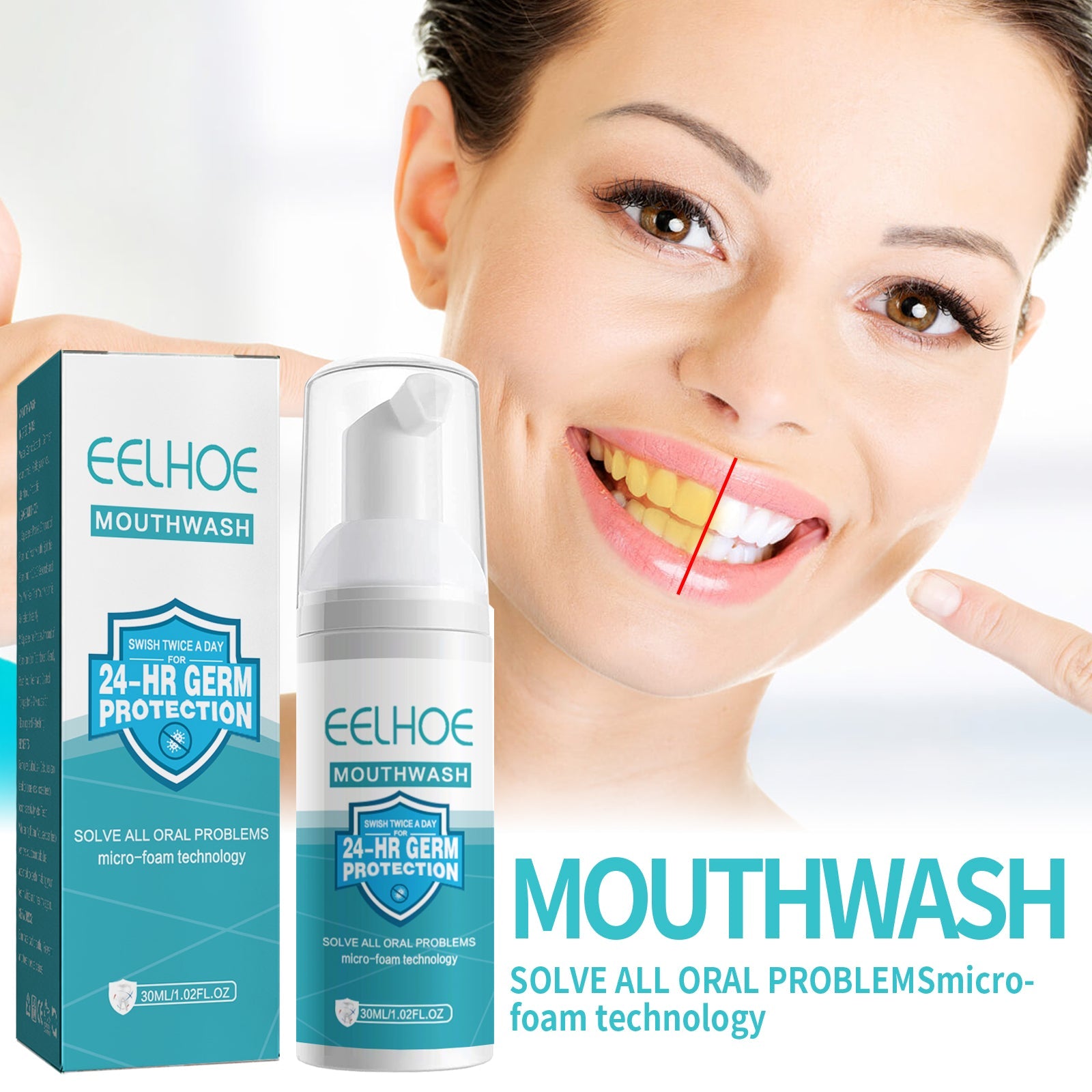 Dental Cleanser Mousse Anti-Decay Yellow Teeth Clean Smoke Stains And Tartar Fresh Breath Press Clean Teeth