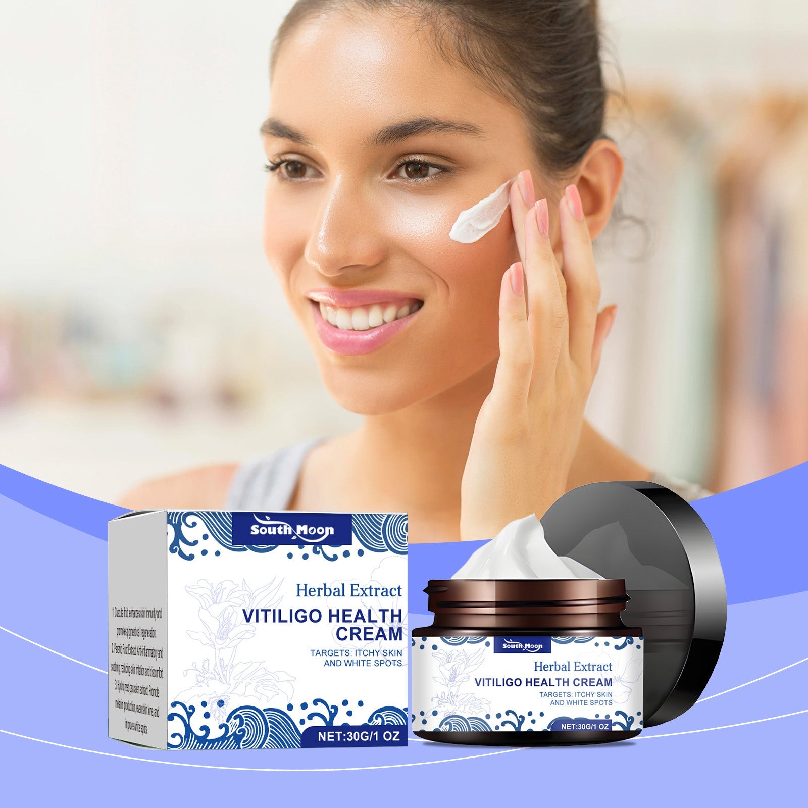 Skin Care Cream Equalizes Skin Tone, Moisturizes And Hydrates All Over The Skin