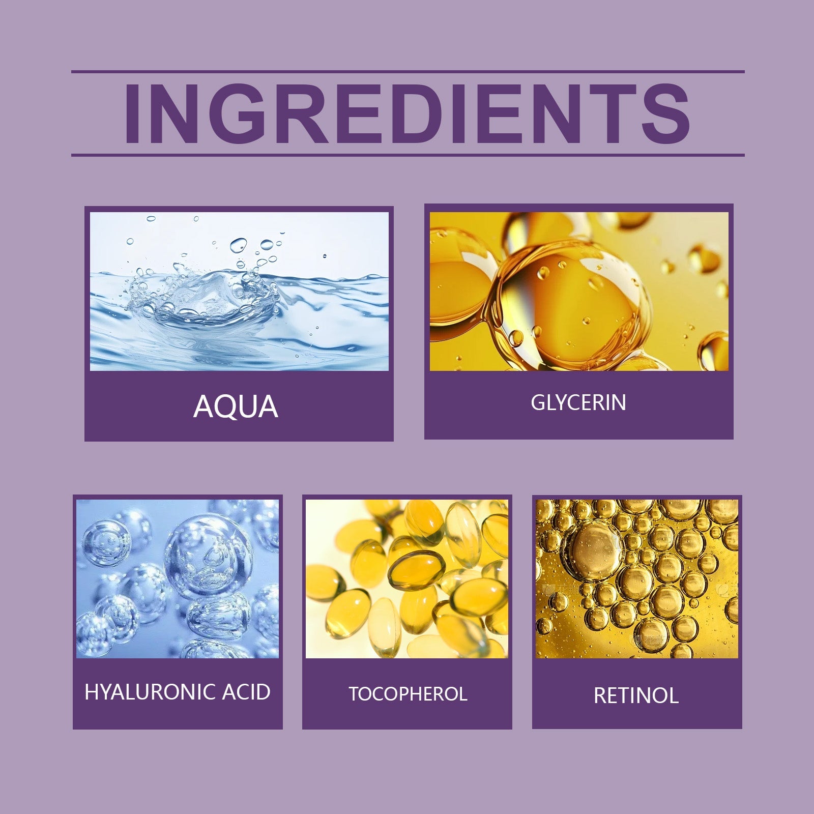 Retinol Facial Essence, Hydrates And Moisturizes Soft And Tender Skin For A Variety Of Skin Types