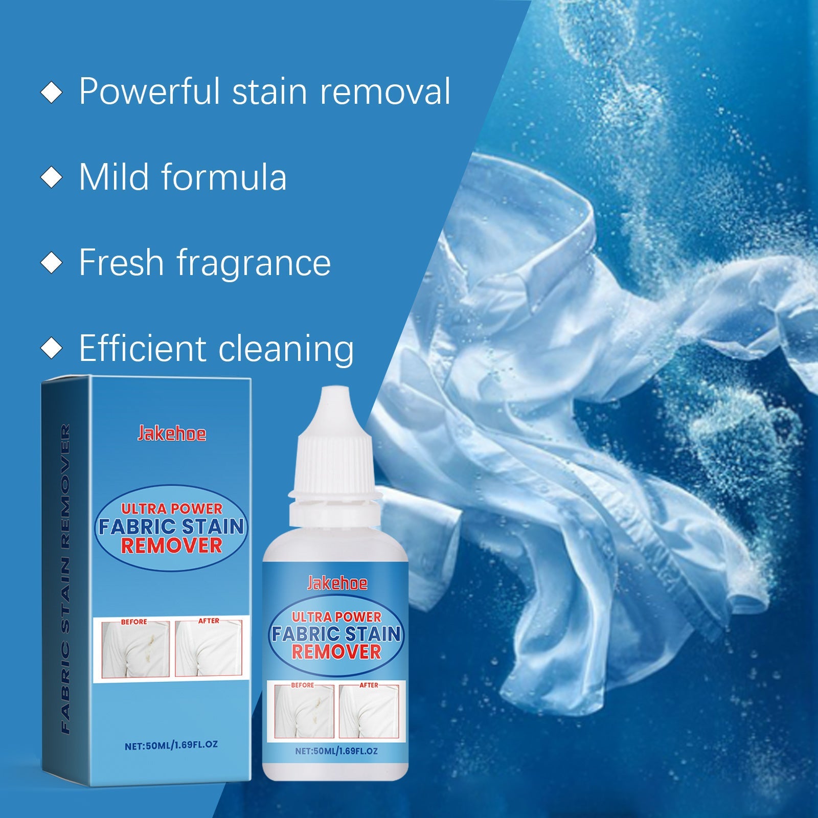 All-In-One Fabric Stain Remover Protects Clothing, Cleans Oil Stains And Gently Cleans Stubborn Stains