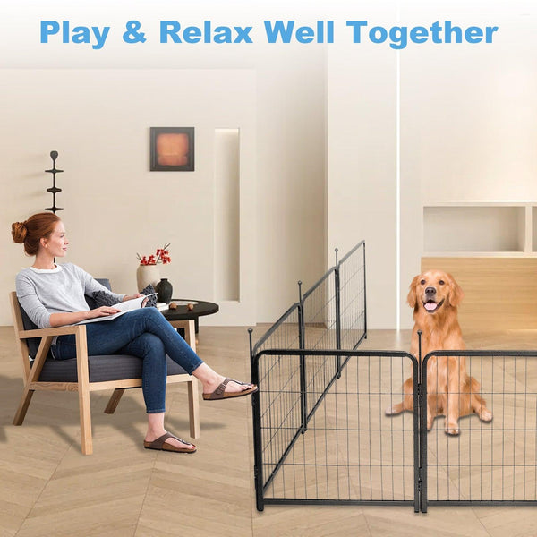 16 Panels Dog Playpen for outdoor,yard,camping,24