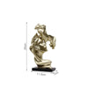 Abstract art couple decoration living room wine cabinet study decoration figure sculpture handicrafts - A Kiss of Deep Affection (Gold) Height 24cm