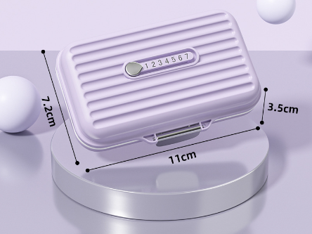 Portable medicine box mini medicine reminder box home storage