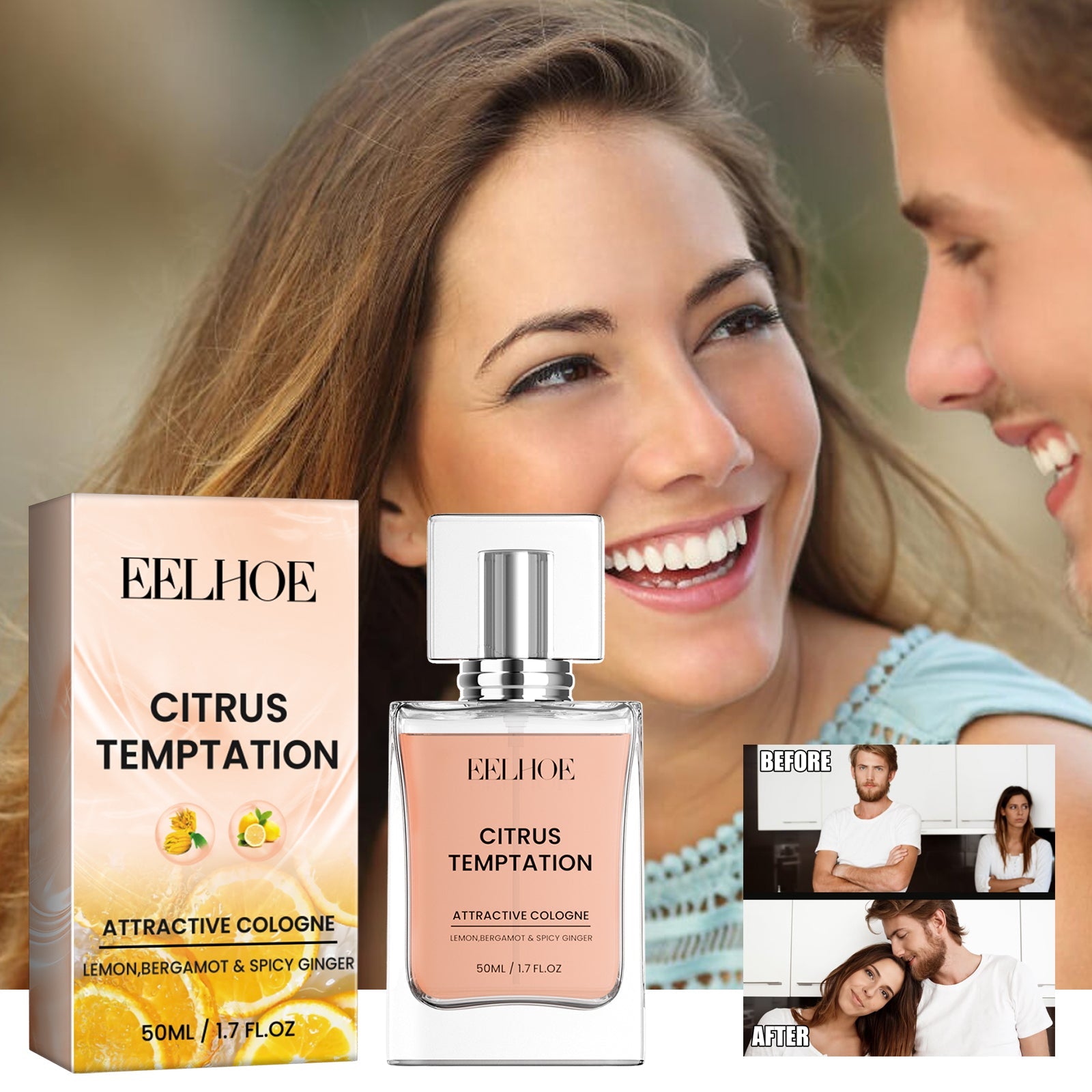 Citrus Temptation, Lasting Fragrance Couples Date Fragrance Natural And Fresh To Take With You