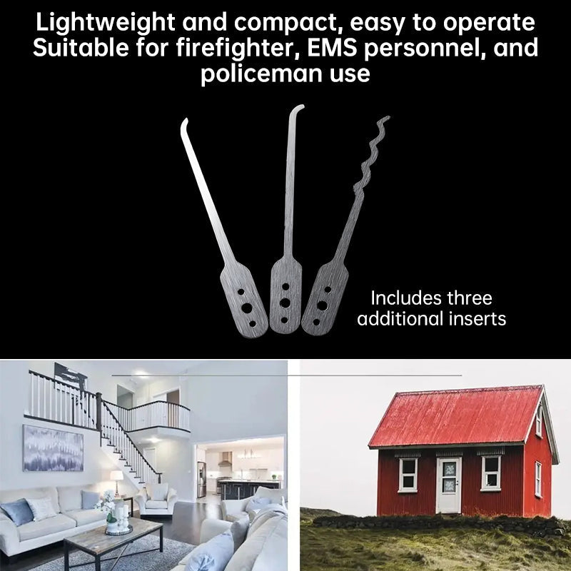 Essential stainless - steel multi - tool: quick - flip grav pick, door keys, lock rake. Durable.