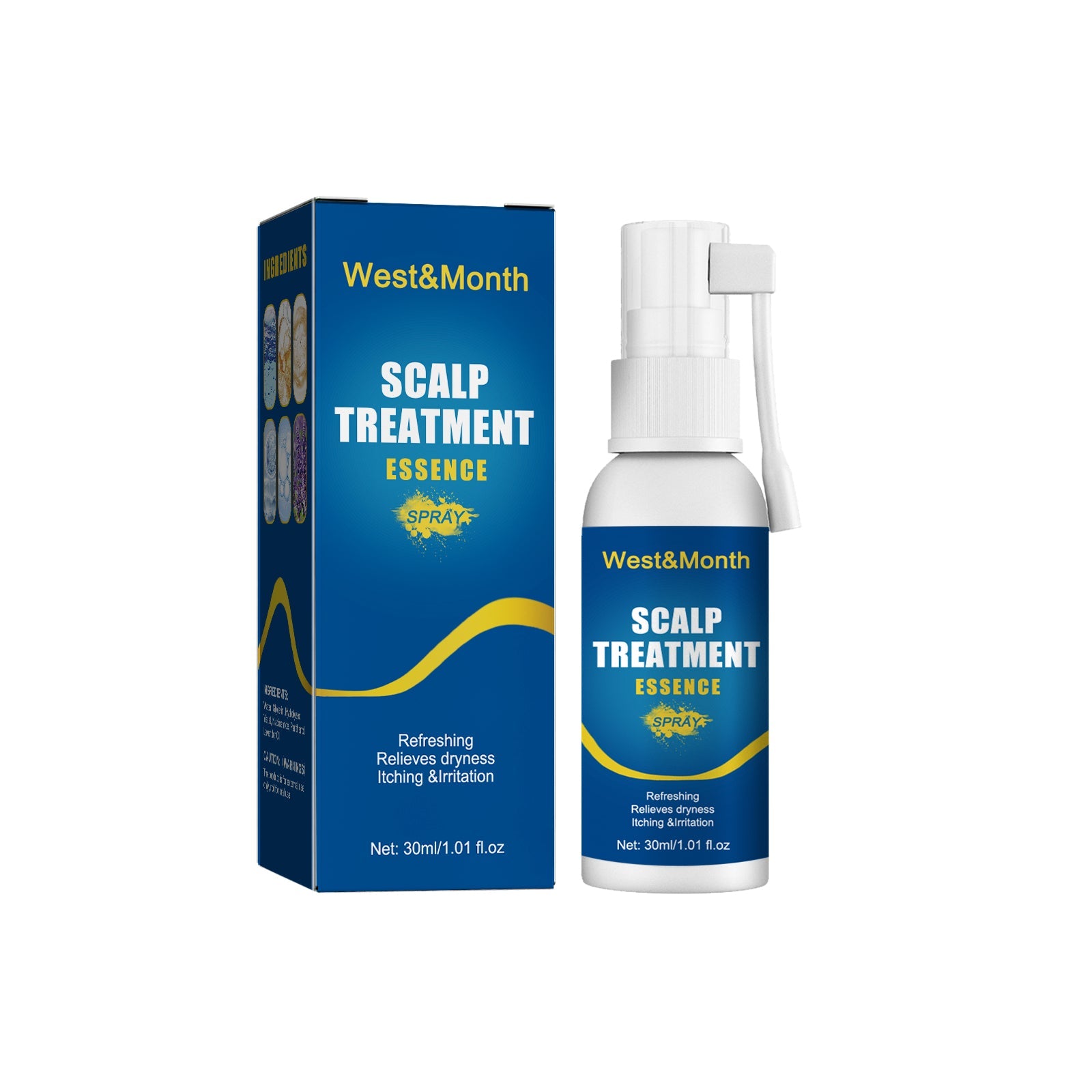 Scalp Treatment Essence Spray, Hair Care And Repair Damaged Hair Follicle Hair Root Treatment Spray