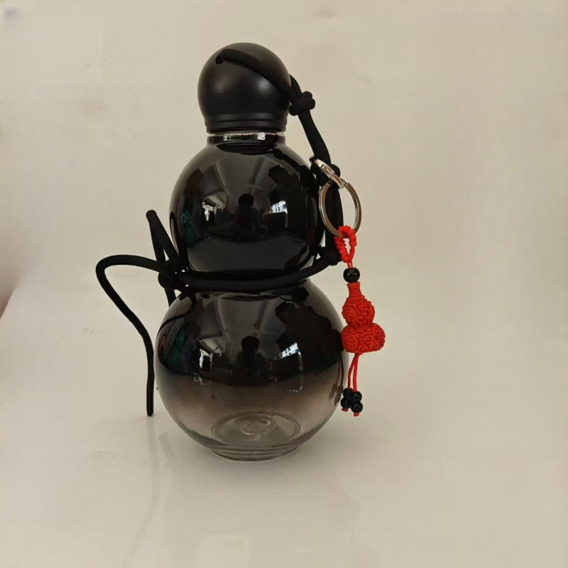 New plastic sports water cup Internet celebrity gourd kettle space cup boys and girls water cup large capacity