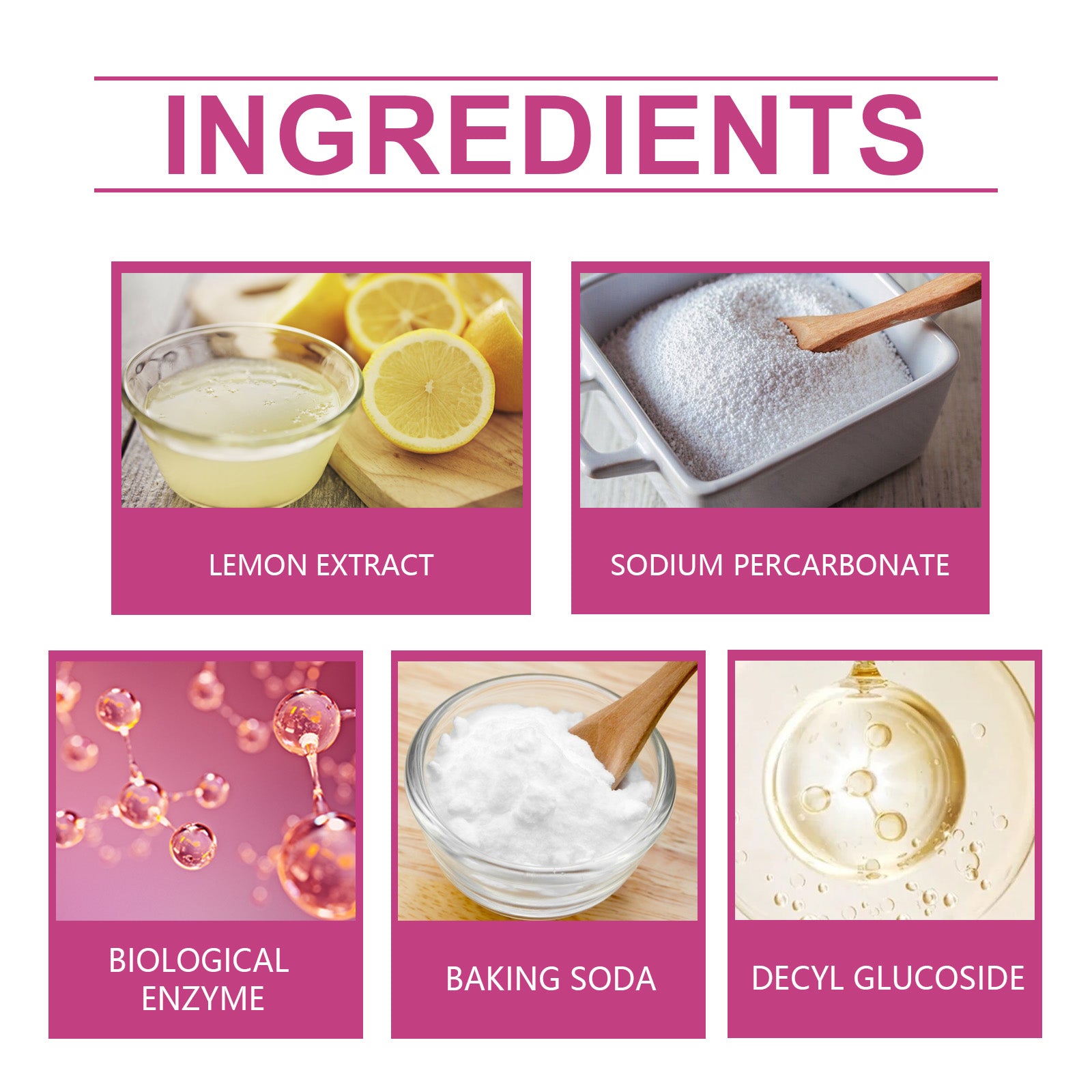 Clothing Decontamination Effervescent Tablet Biological Enzyme Explosion Salt Household Clothing Decontamination Decontamination Stain Leave Fragrance Cleaning