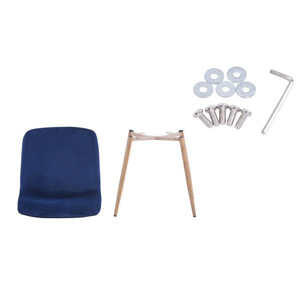 Dining Chair 4PCS（BLUE）Modern style New technology Suitable for restaurants cafes taverns