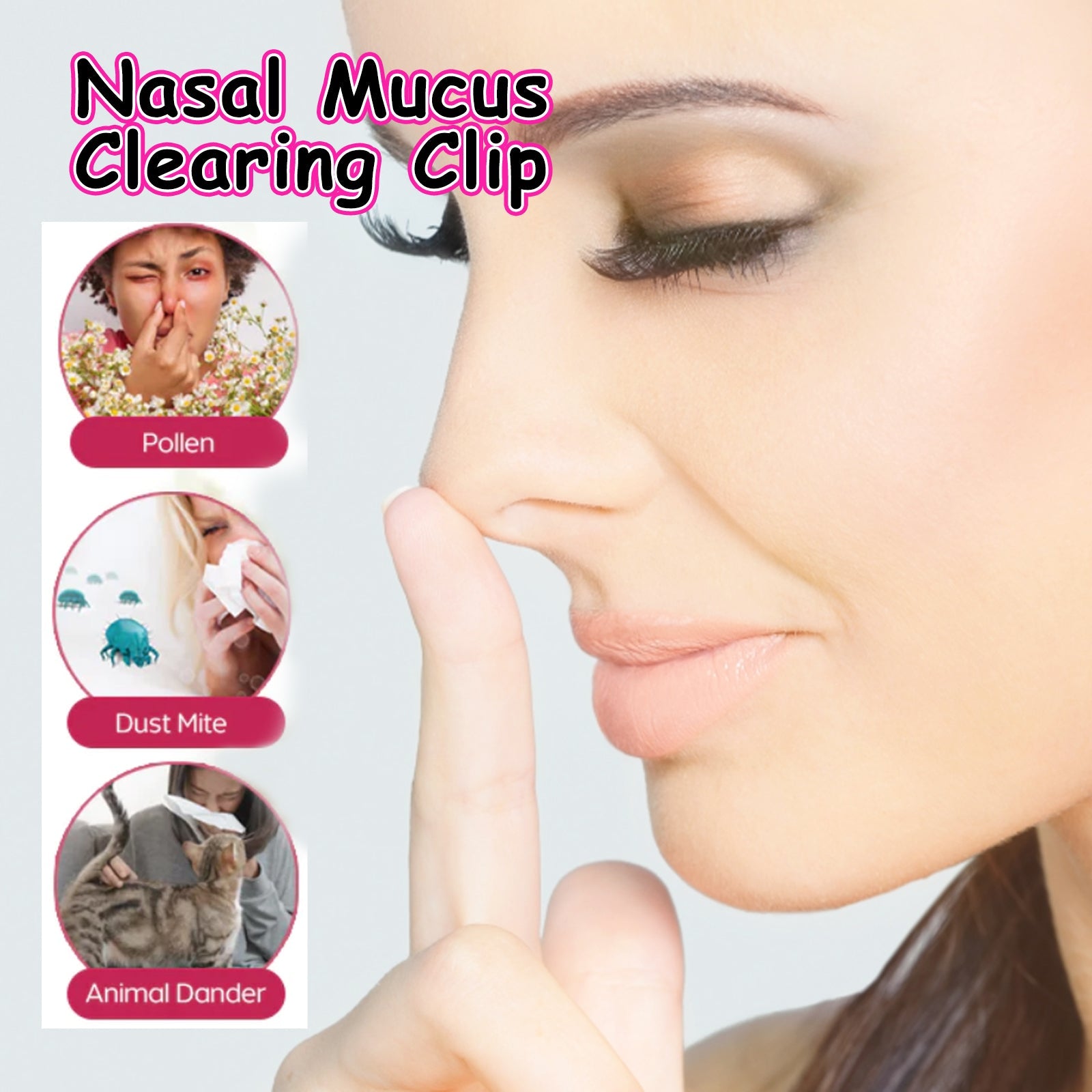 Nasal Mucus Clearing Clip, Deep Cleaning Nasal Mucus To Relieve Nasal Congestion And Discomfort Breathing Smooth And Comfortable