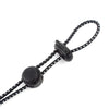 Outdoor hiking backpack with external climbing poles rope buckle fixed buckle elastic rope binding buckle equipment hanging rope - black