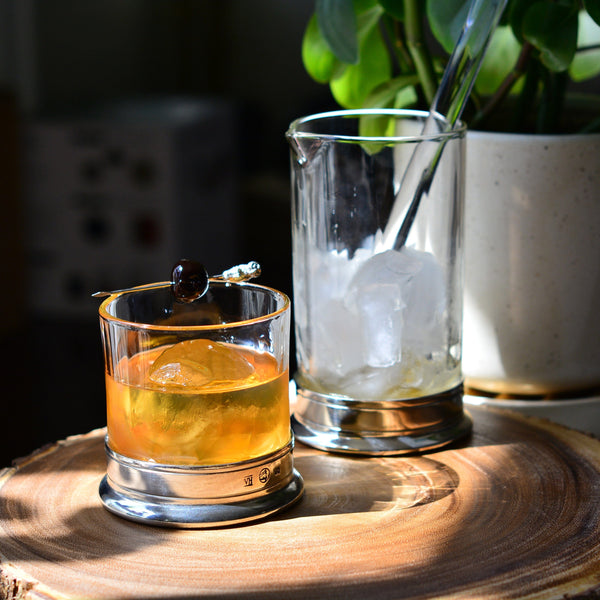 Double Old-Fashioned - Hatched Glass