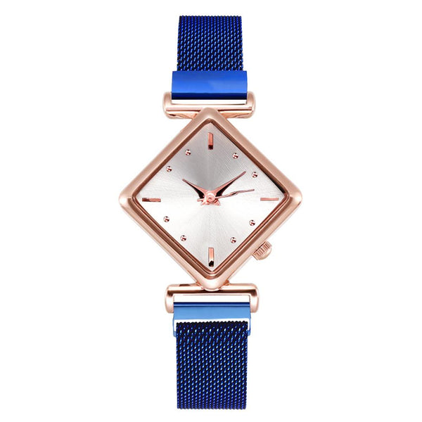 Women Square Watch Luxury Ladies Quartz Magnet Buckle Gradient Color Watches Relogio Feminino For Gift Clock