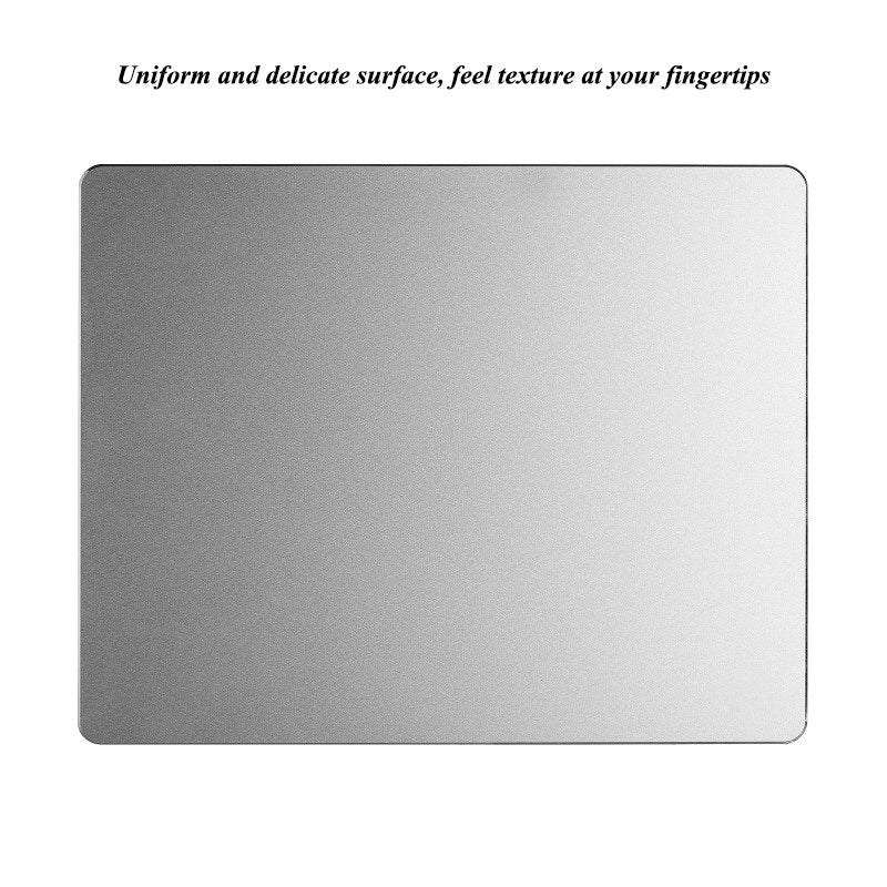 Aluminum Alloy Smooth Mouse Pad 240x180/300mm Hard Metal Slim Desk Mat Rubber Anti-slip Bottom Speed Control Mousepad For Gaming