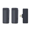 2.4G wireless lavalier microphone intelligent AI noise reduction professional live broadcast recording equipment - Black S12 one to two / Type-C interface