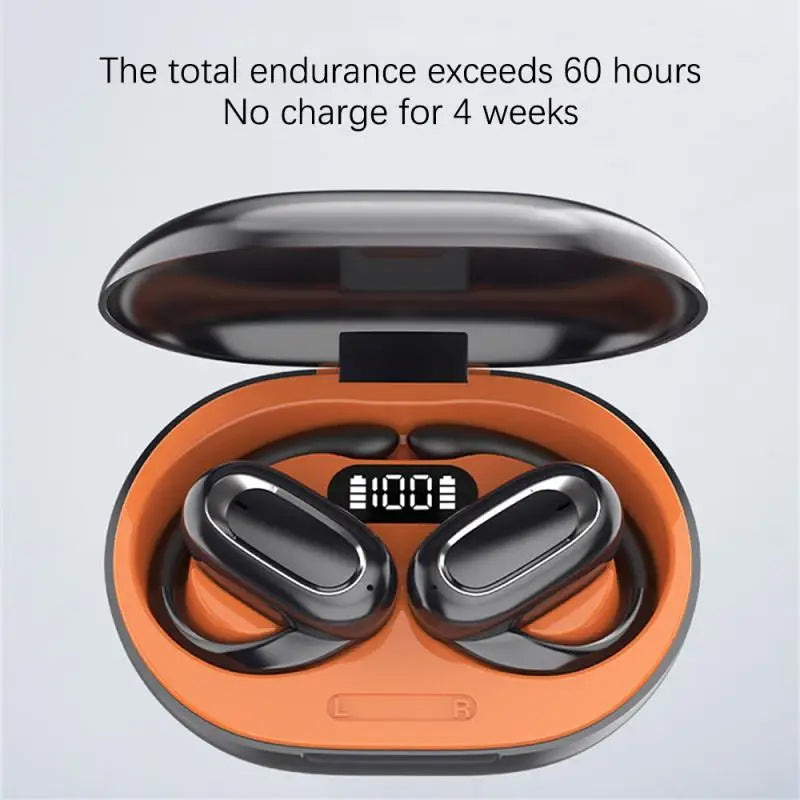 T35 can talk, run, exercise, wireless OWS over the ear Bluetooth earphones with noise reduction and long battery life