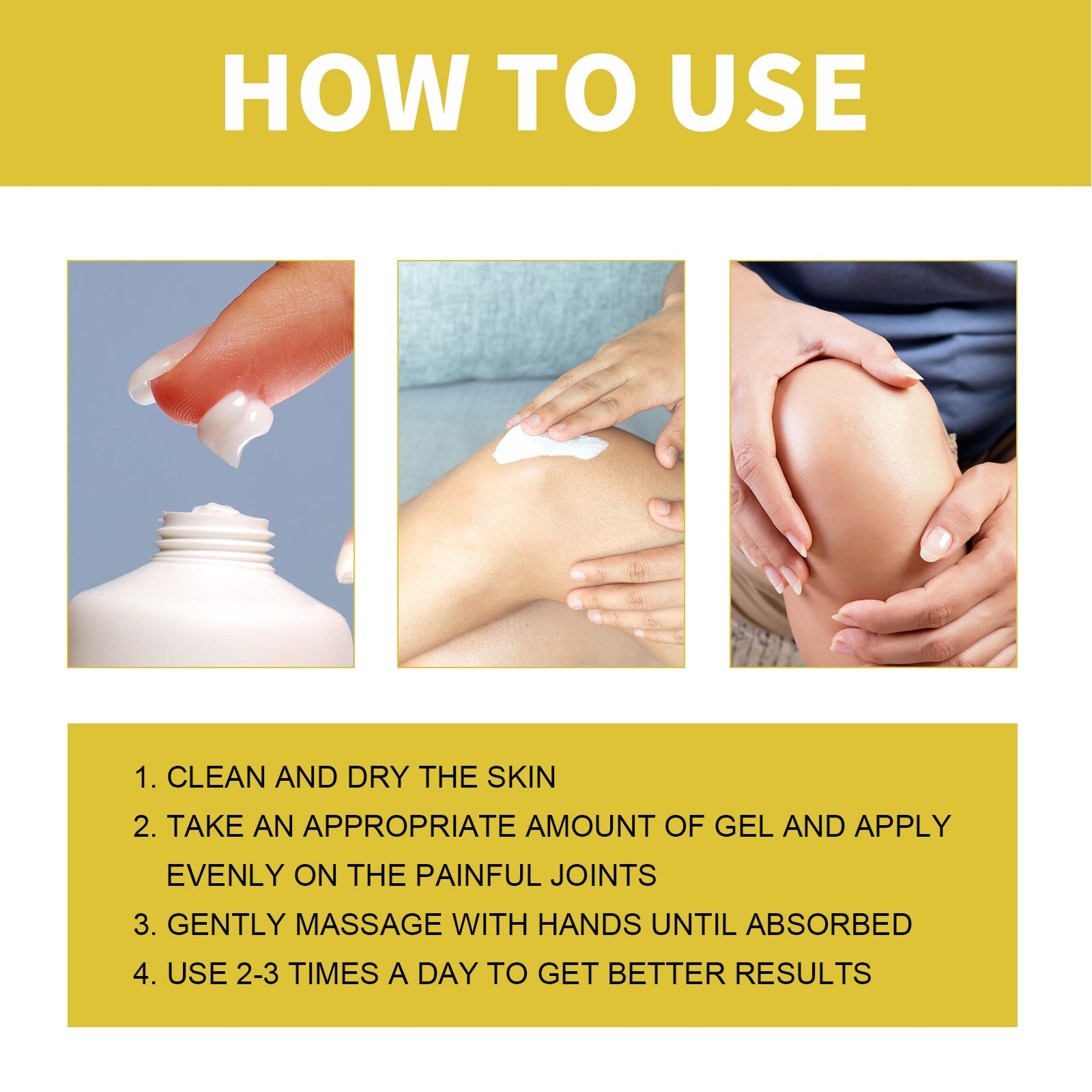 Bee Venom Joint Care Gel, Relieve Joint Shoulder And Neck Soreness Apply Massage Care Gel