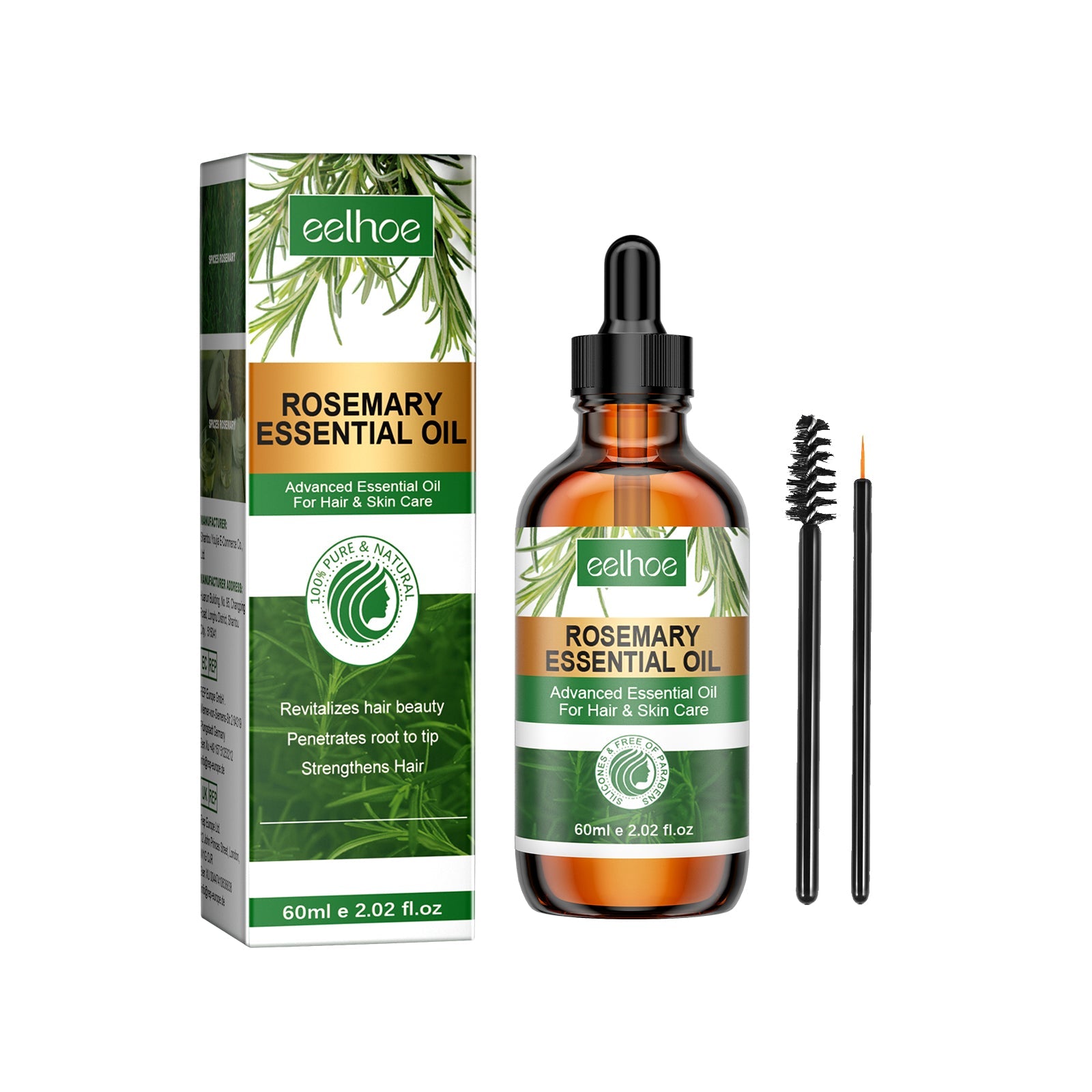 Rosemary Essential Oil Hydrates And Moisturizes Damaged Hair, Strengthens Hair And Softens Hair Care Essential Oil