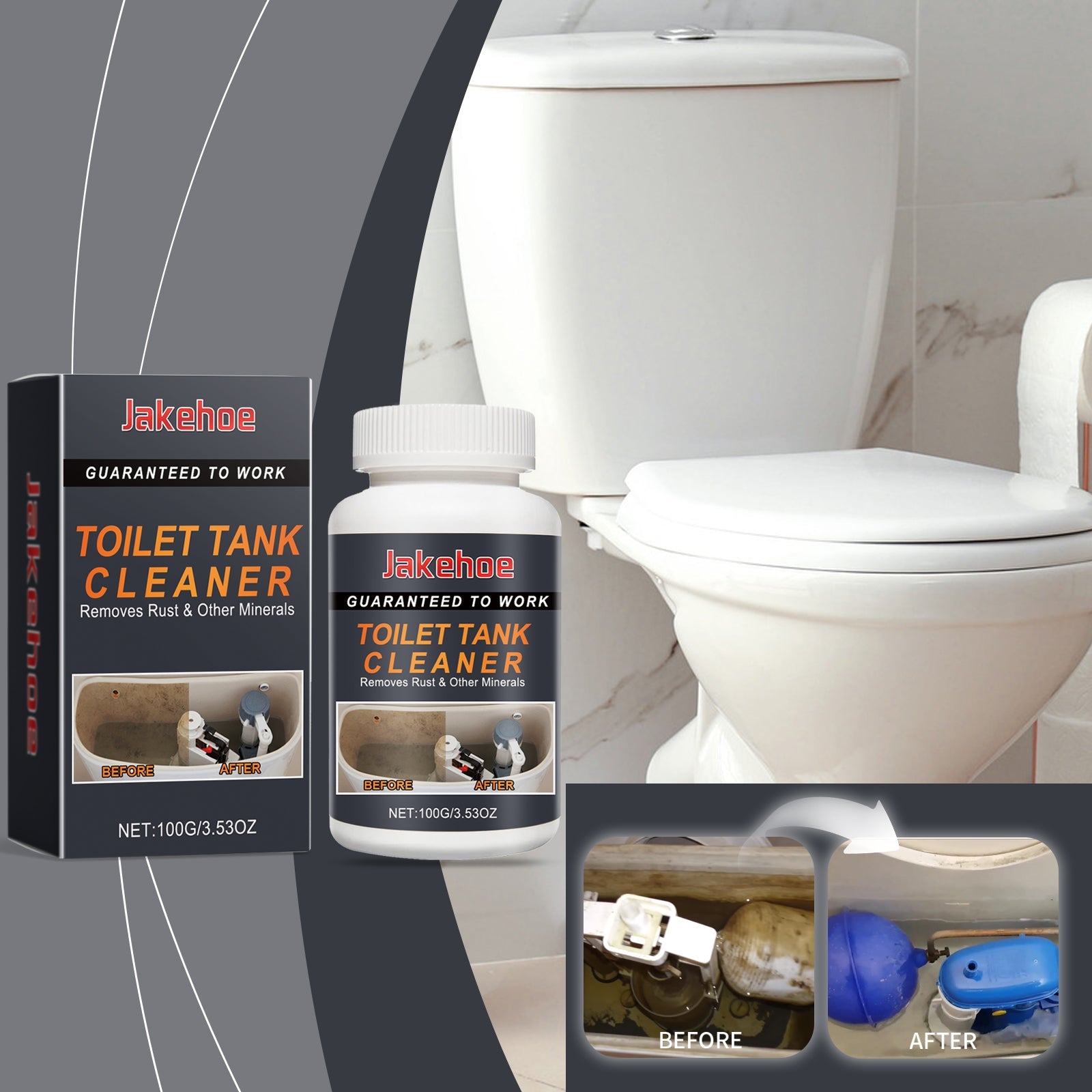 Toilet Tank Cleaner, Toilet Toilet Decontamination Deodorization Deodorization Dirt Cleaning Agent