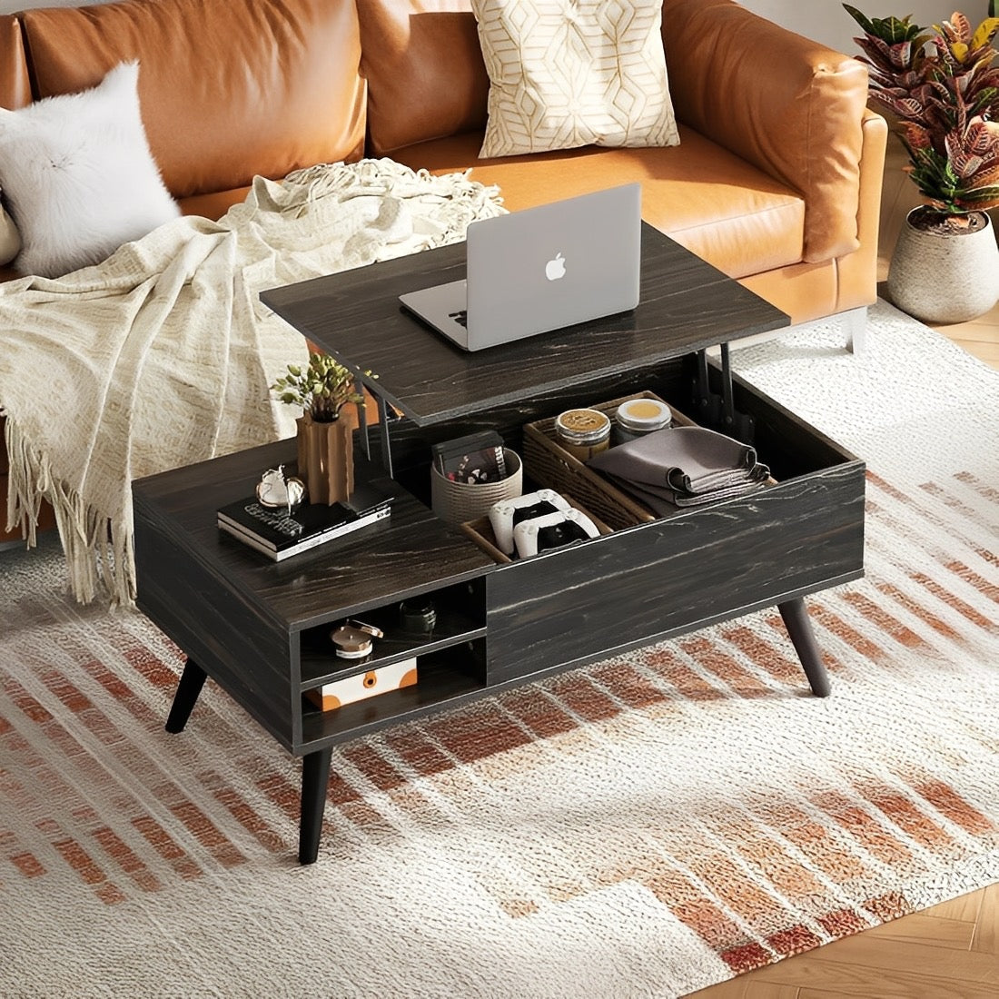 Modern Lift Top Coffee Table with Storage – Smart, Stylish & Space-Saving