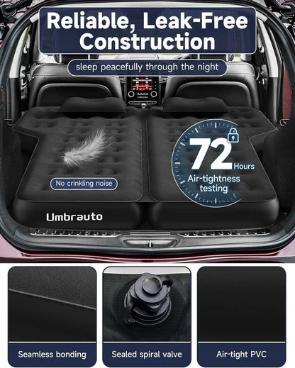 Umbrauto Thickened SUV Back Trunk Air Mattress 3.0,Black