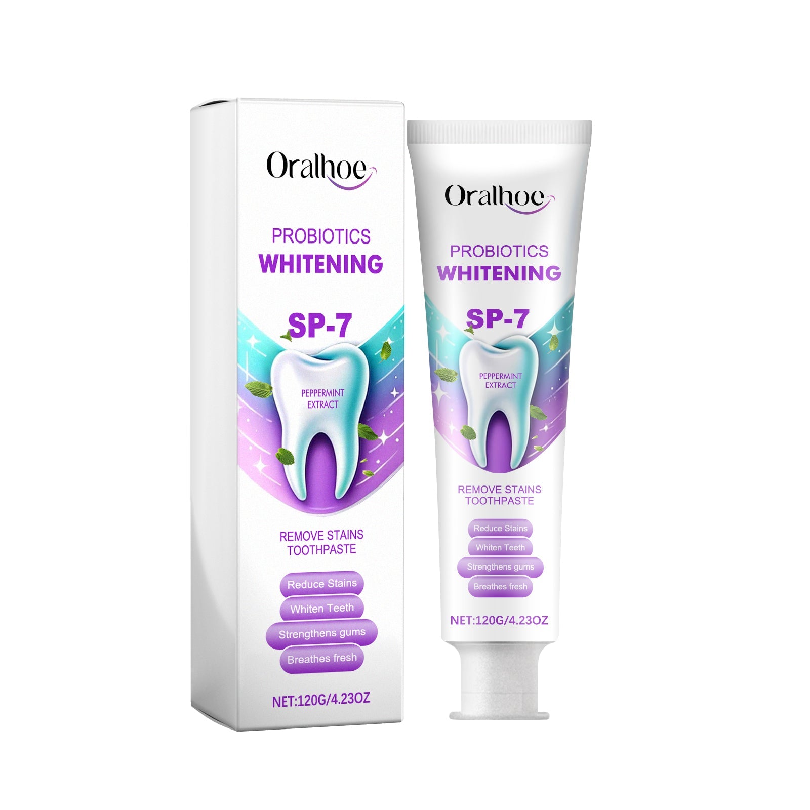 Probiotics Whitening Remove Stains Toothpaste, Dental Care Cleaning Oral Odor Toothstains Tartar Beautifying Teeth Whitening