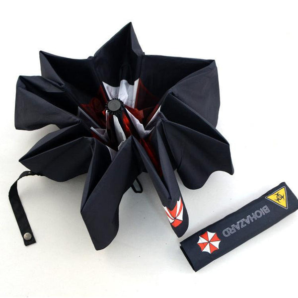 Creative Folding Sunny Umbrella Biochemical Crisis Triple Fold Sunshade Umbrella Rain and Rain dual-use