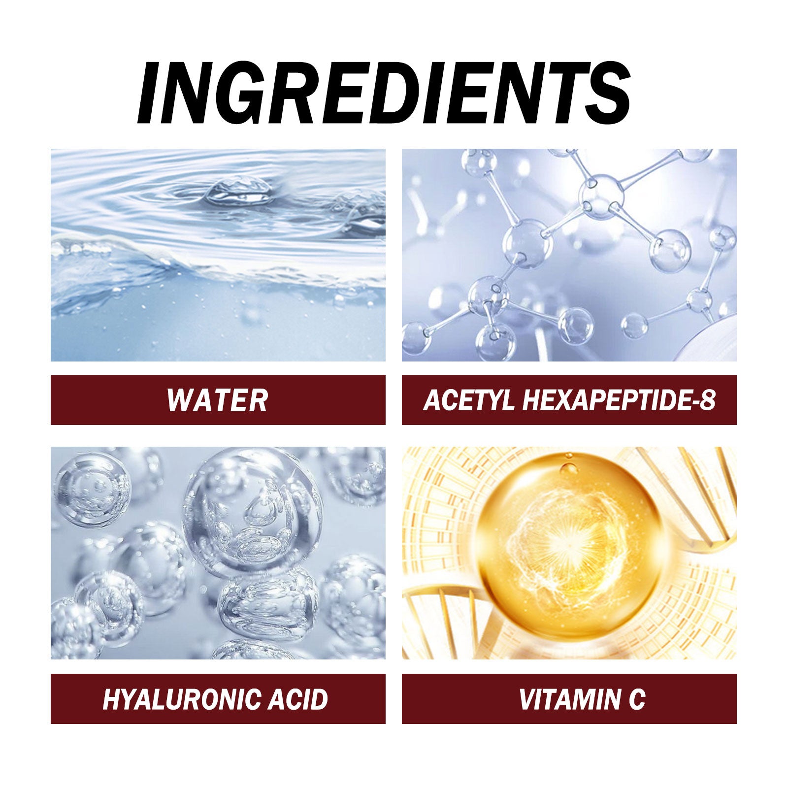 Peptide Face Serum, Fade Out Fine Lines On Your Forehead Skin Moist Hydrating Anti-Aging Essence