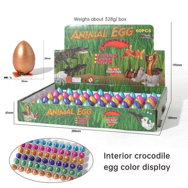 Dinosaur egg children soak in water to expand hatching small toys cracked shell simulation animal
