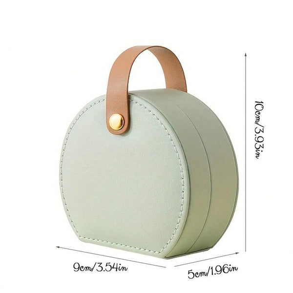 Customized pattern PU jewelry box for high-end travel rings necklaces and accessories