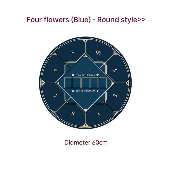 Dezhou playing card pad tablecloth table cushion square round chip rubber cushion playing card table top cushion
