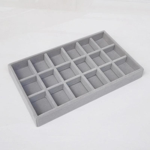 Velvet Stackable Jewelry Organizer, Portable for Rings, Earrings and Necklaces.