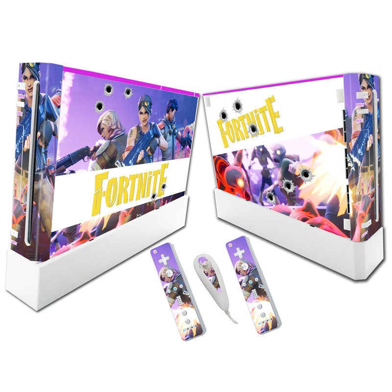 Suitable for WII stickers wii console cartoon protective film Spider-Man Fortress Night multiple styles without leaving glue