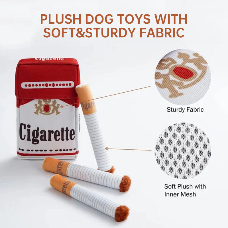 Ciga-rette-like Dog Toy, a Pet Self-entertainment Plush Toy that is Chew-resistant and Helps with Teething
