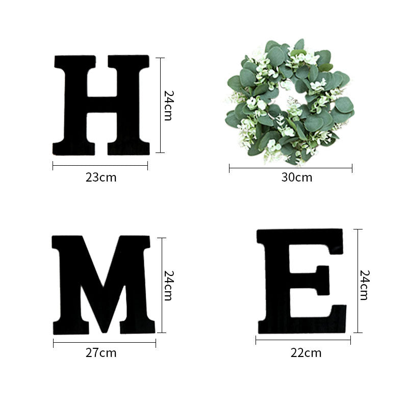 Home Wooden Alphabet Living Room Dining Room Wall Decoration Wall Decoration