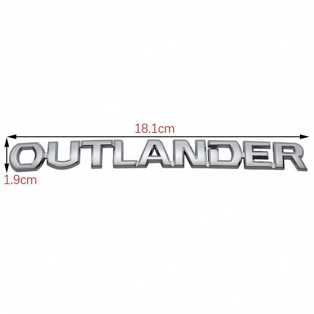Suitable for Mitsubishi Outlander car labeling, OUTLANDER integrated English label, tail label, and back label