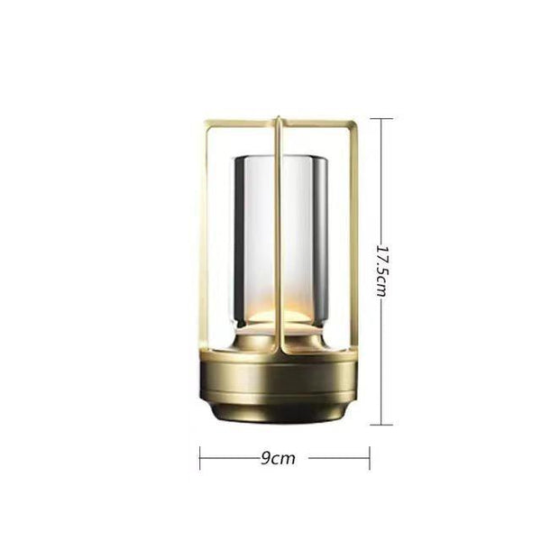 Gold black silver cross shaped desk lamp button touch US charging decorative desk lamp