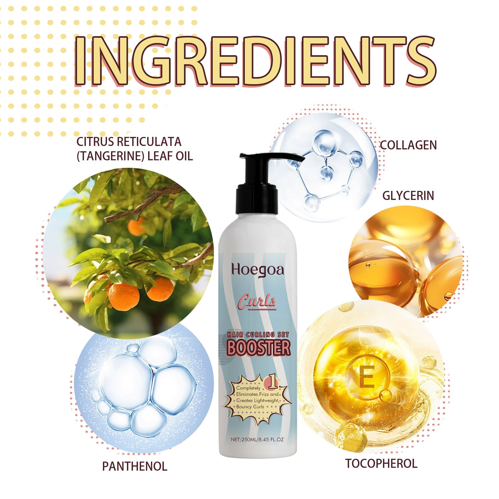 Hair Curling Set, Moisturizing Curly Hair Styling Curly Styling Moisturizing Leave-In Hair Care