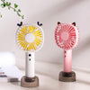 Cute Handheld Mini Fan Desktop Small Fan USB Charging Easy To Carry Fan Mute Small Fan