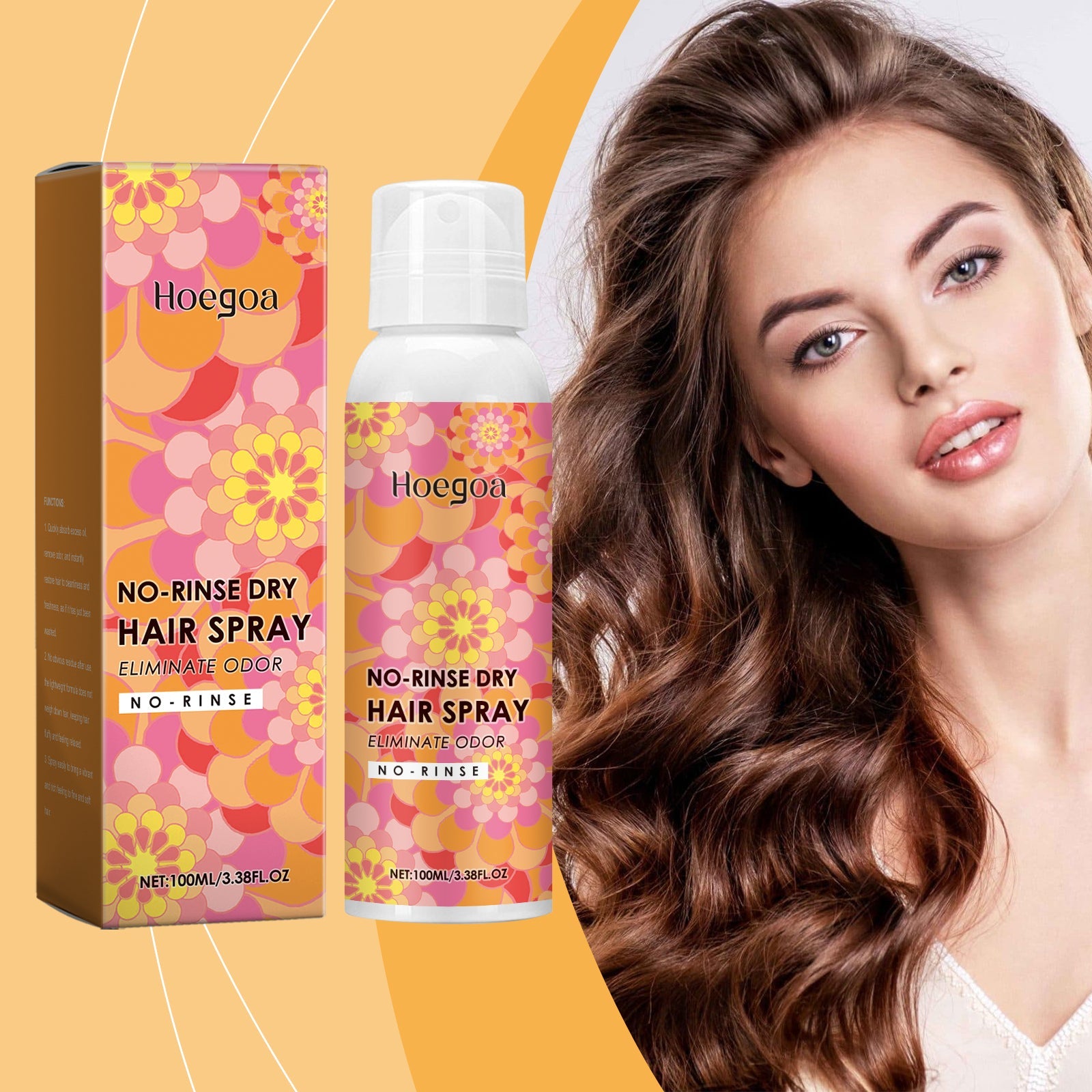 Leave-In Dry Hair Spray Light And Fragrant, Fresh And Non-Sticky Hair Volumizing Quick-Drying Spray