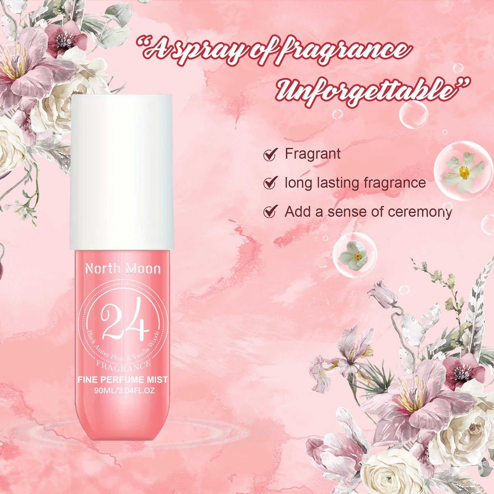 Perfume Spray Fresh Lasting Fragrance Non-Pungent Women's Date Perfume Spray