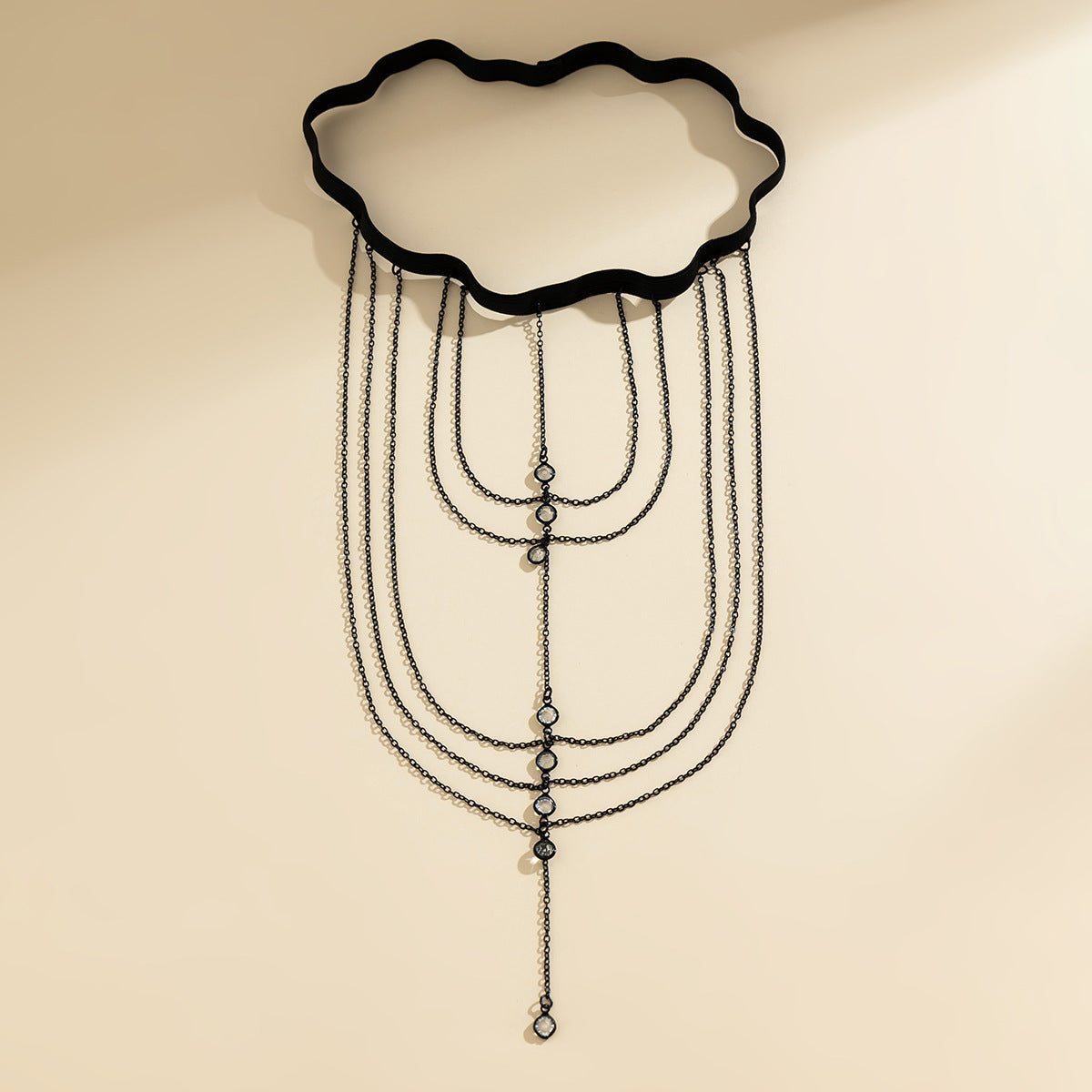 Pure desire butterfly tassel leg chain female sweet cool multi-layer chain star shaped leg ring sexy thigh chain
