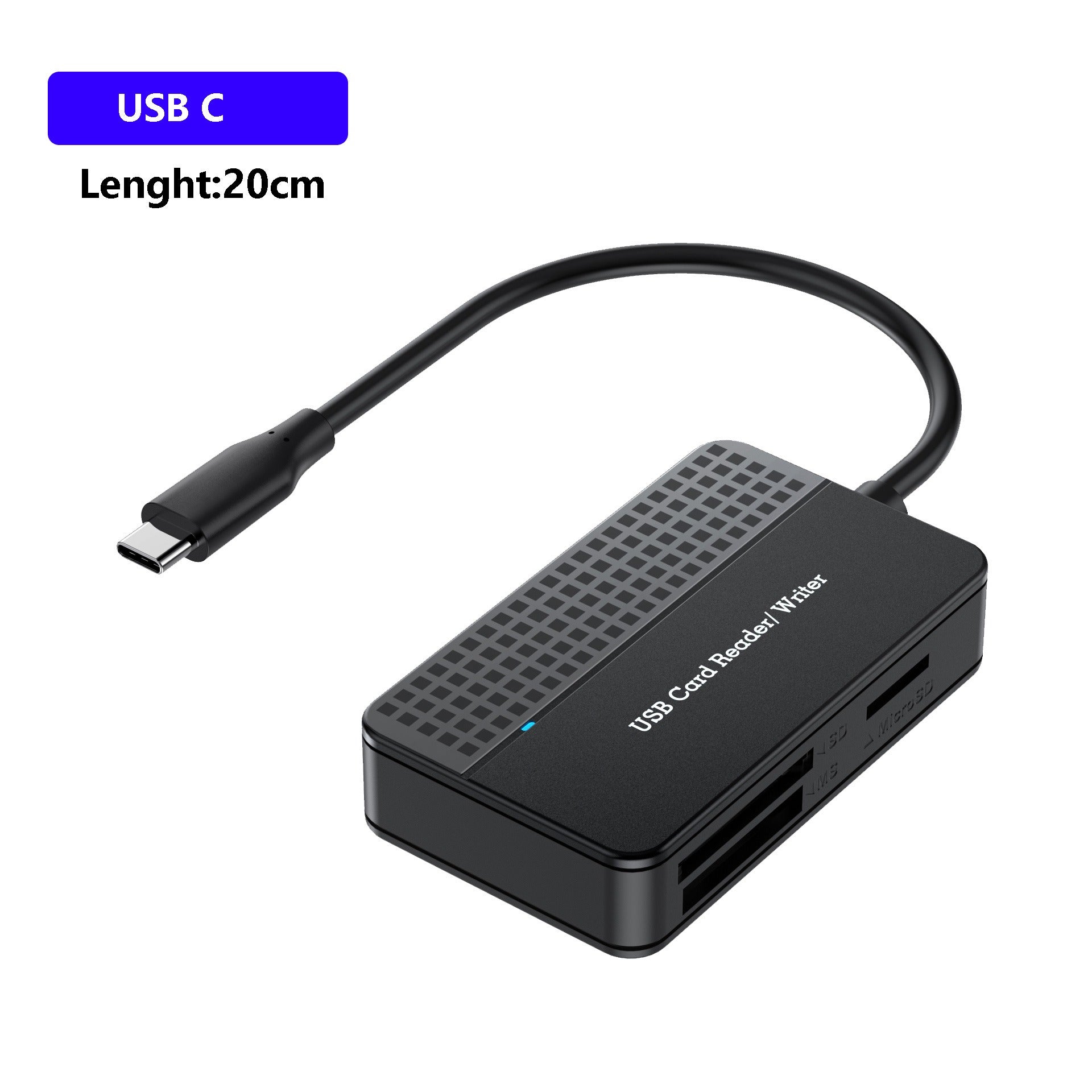 USB 3.0 Four in One USB 3.1 CF SD TF MS Memory Card/DSLR Camera Card Reader Type-c