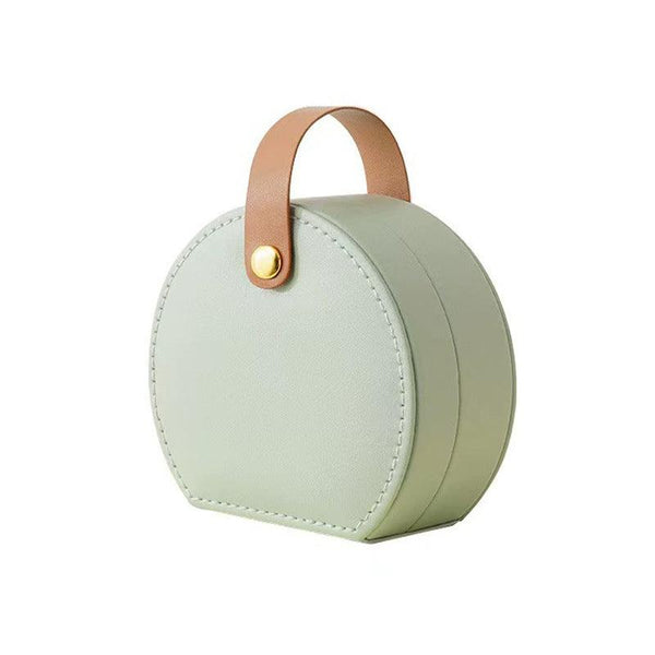 Customized pattern PU jewelry box for high-end travel rings necklaces and accessories