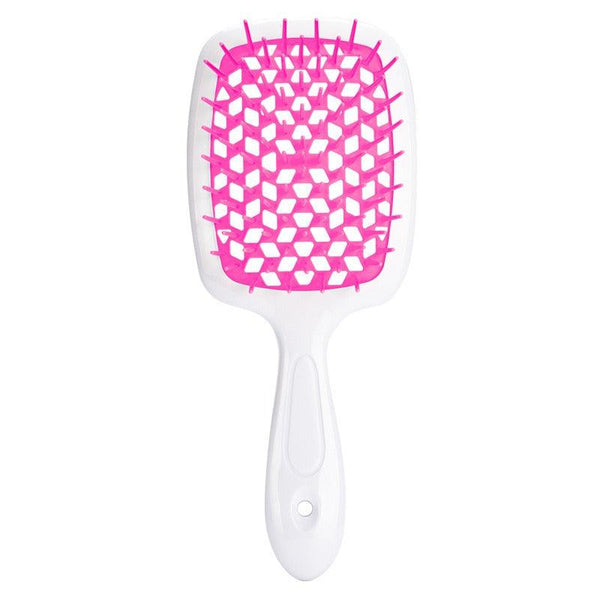 Honeycomb hollow massage comb, smooth hair grid comb, smooth hair dry and wet dual-purpose comb, curly and fluffy hair styling comb