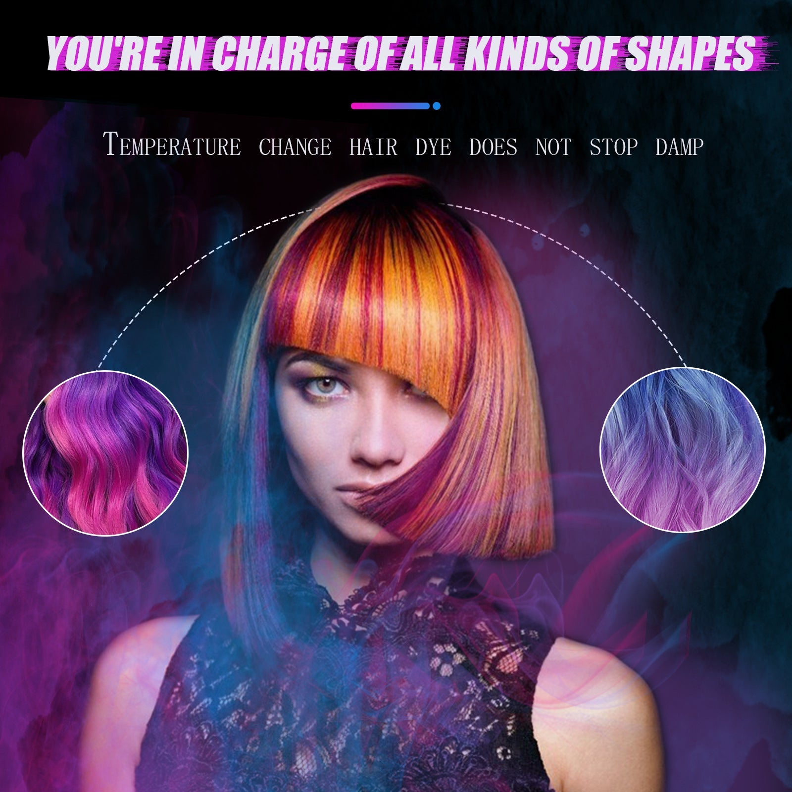 Gradient Hair Conditioner, No Damage To Hair And Scalp Easily Change Hair Color Hair Conditioner